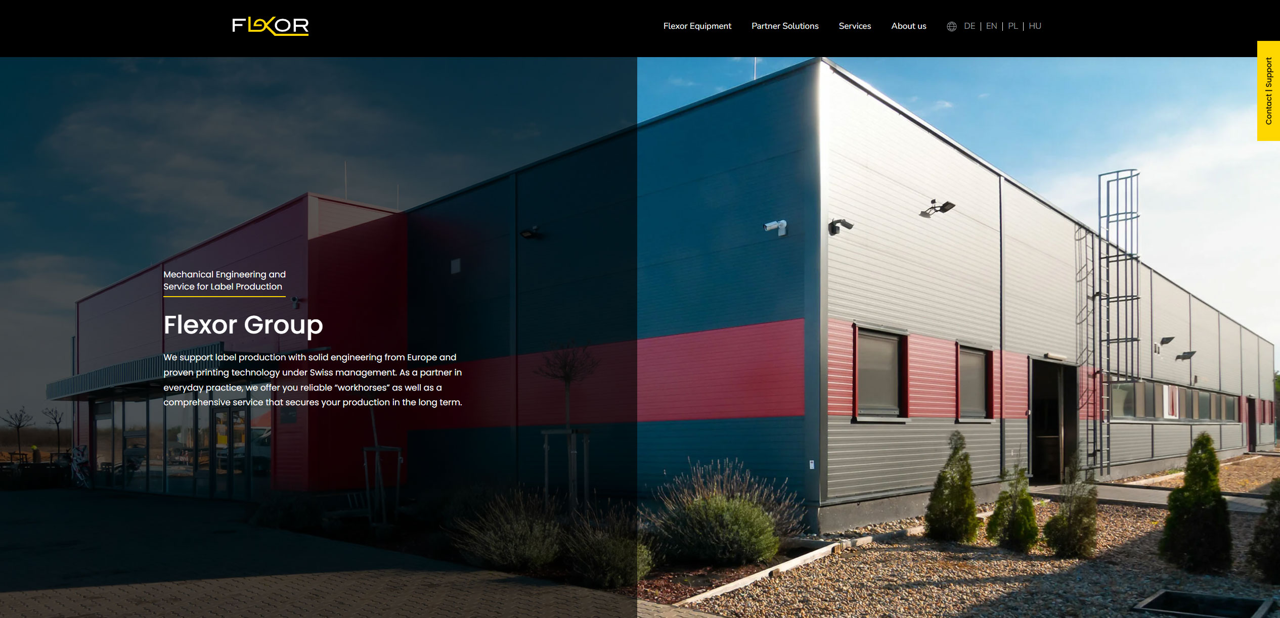 Our New Website: Clear Structure for Efficient Label Production